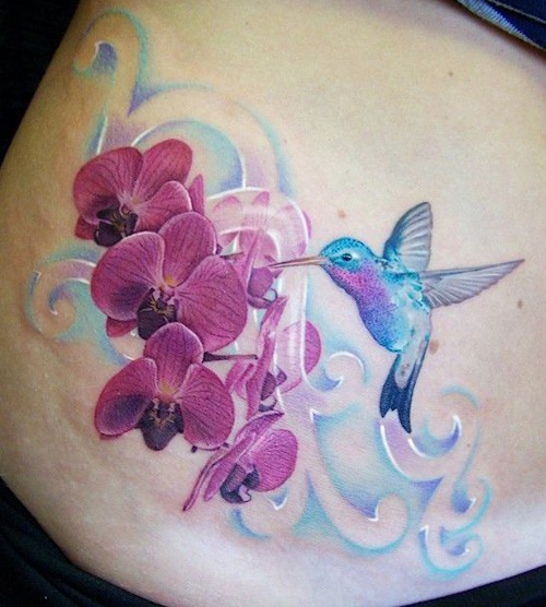 simple hummingbird tattoos small hummingbird colorful on back simple 