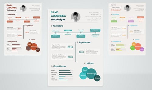 Amazing and Creative Free Resume PSD Template