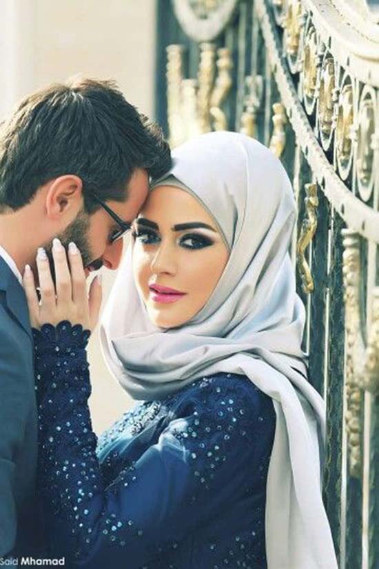 cute islamic couples image