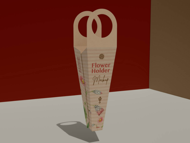 Bouquet Packaging Flower Holder Mockup