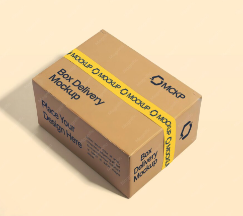 Delivery Box Mockup PSD