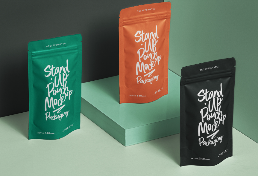 Packaging Psd Stand Up Pouch Mockup