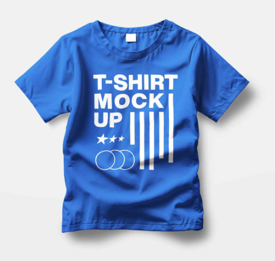 wrinkled t-shirt mockup