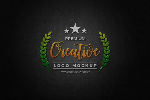 Free Metal Branding Logo Mockup Psd