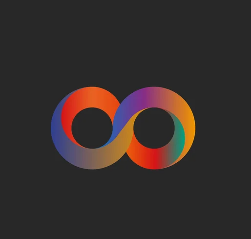 infinity logo mockup