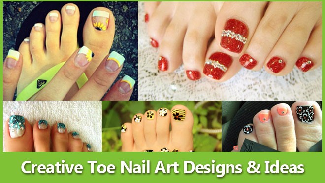 Cute Toe Nail Art Designs  Indian Beauty Tips