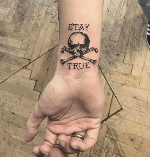 Skull Wrist Tattoo