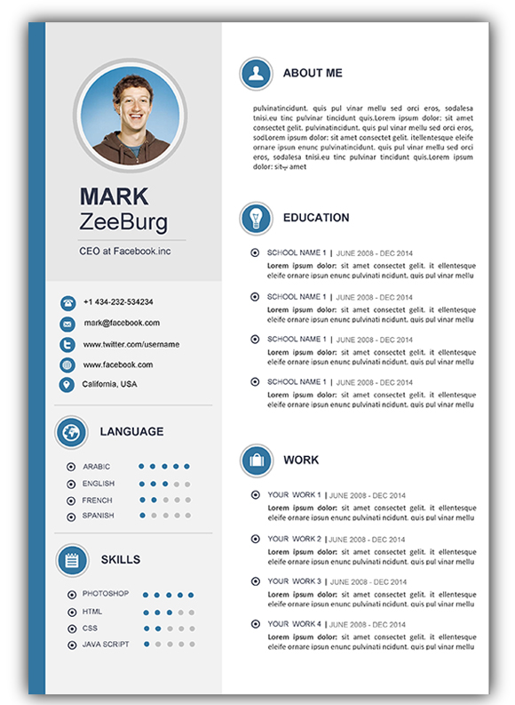 3  free download resume    cv templates for microsoft word