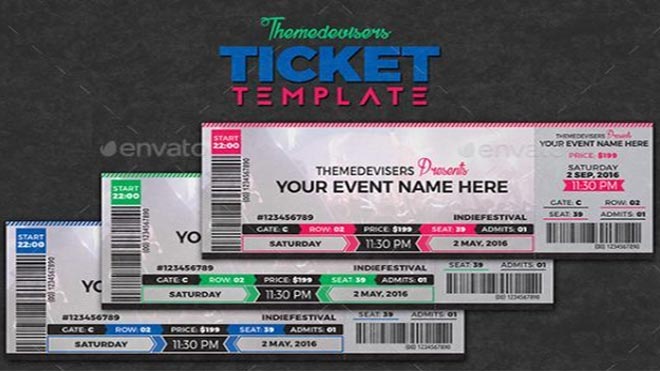 11 Concert Ticket Templates In Psd For Photoshop