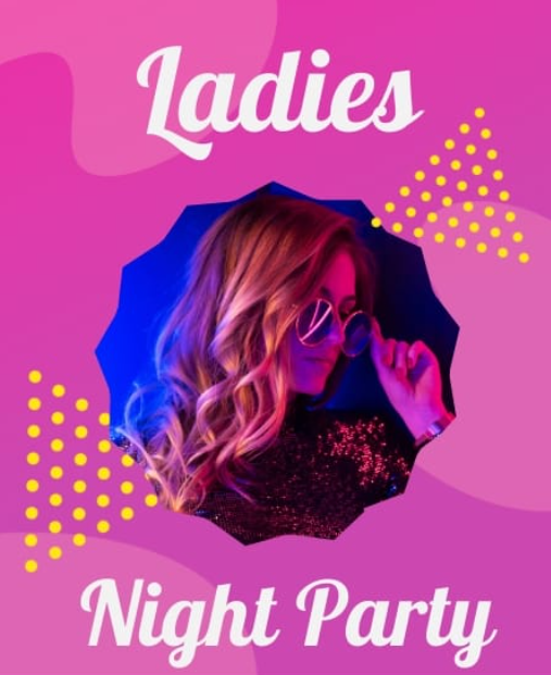 Ladies Night Table Tent Template