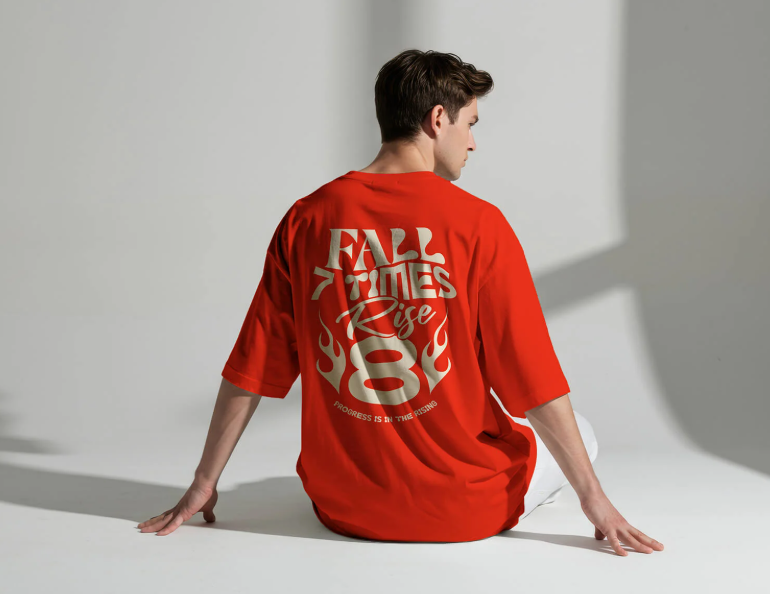 Free Premium Oversized T-Shirt Mockup PSD