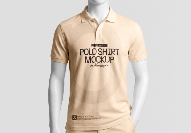 Polo Shirt Mockup on Mannequin