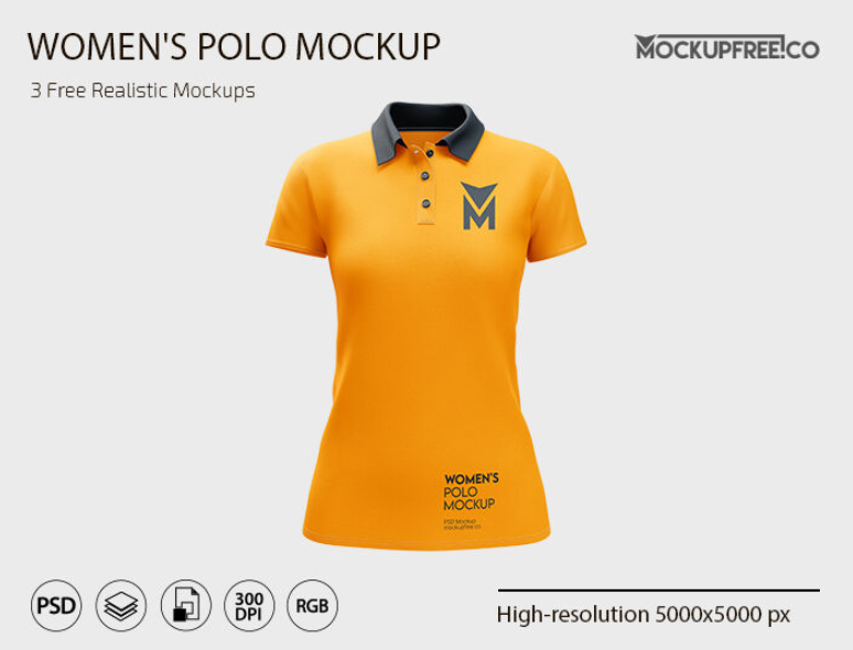 Women’s Polo Shirt Mockups