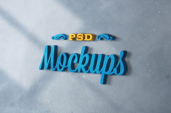 3d logo mockup free download