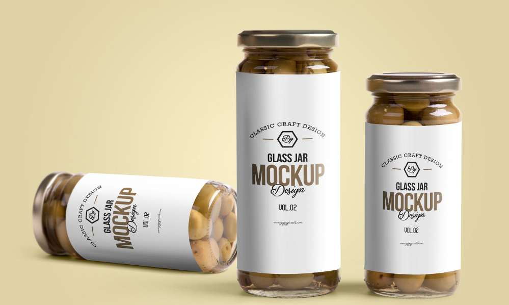 Glass Jar Mockup