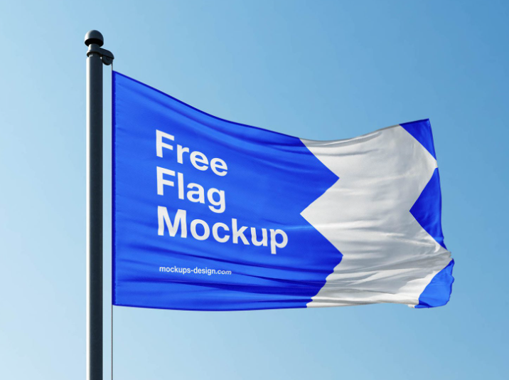 Outdoor Flag Mockup