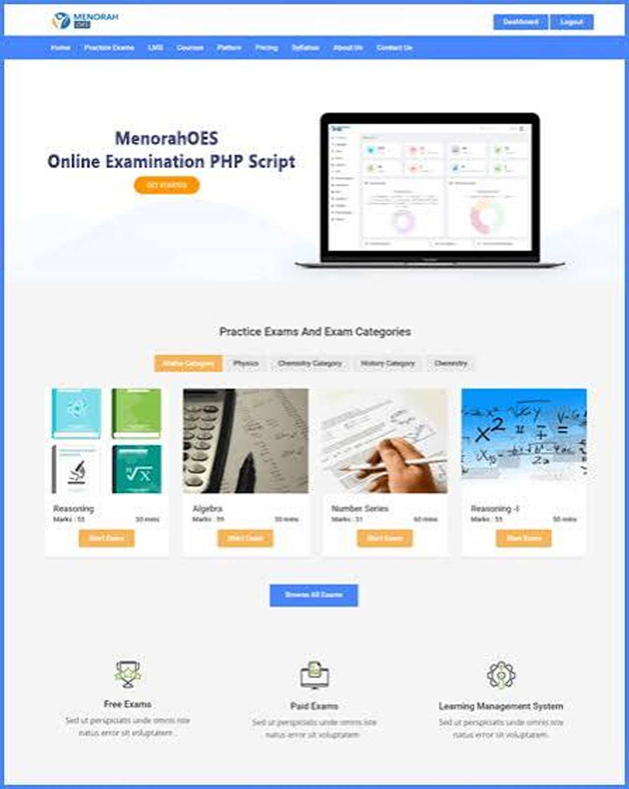 MenorahOES – Online Learning and Examination System