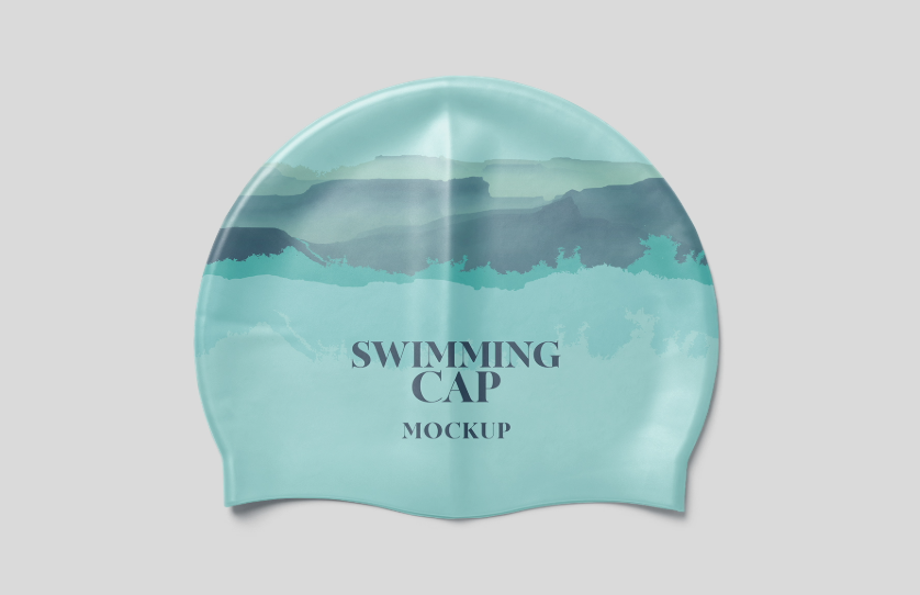 Flat Swimming Cap Mockup