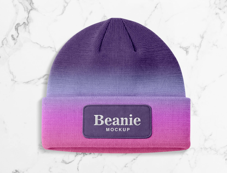 Free Winter Beanie Cap Mockup PSD