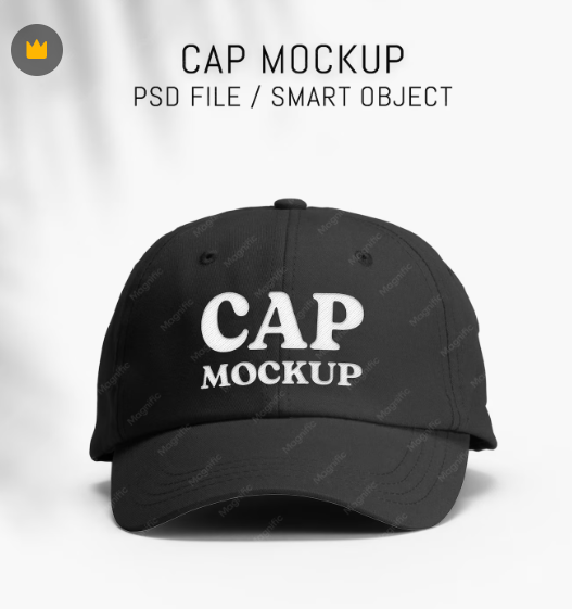 black cap mockup