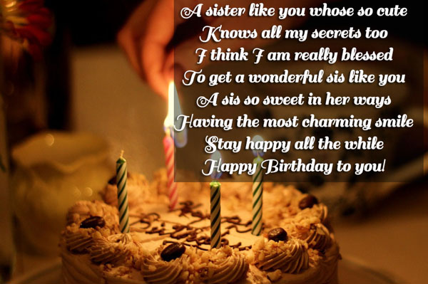 Best Happy Birthday Wishes for sis
