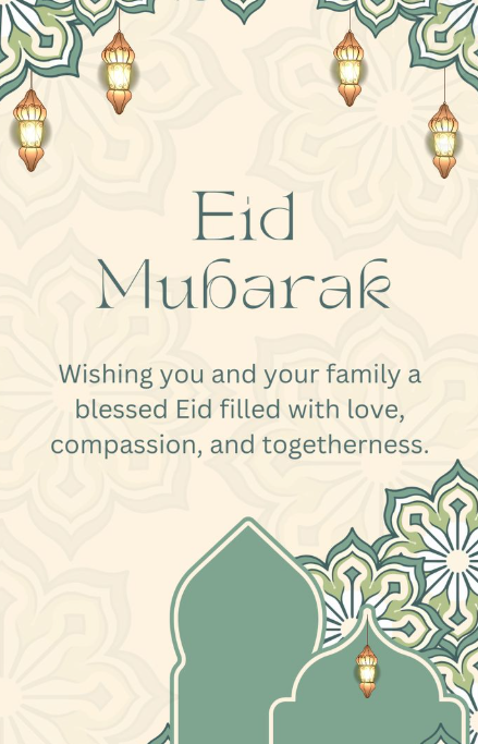 Eid Mubarak Messages for Family