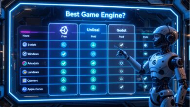 Quick Comparison Table of the Best Game Engines