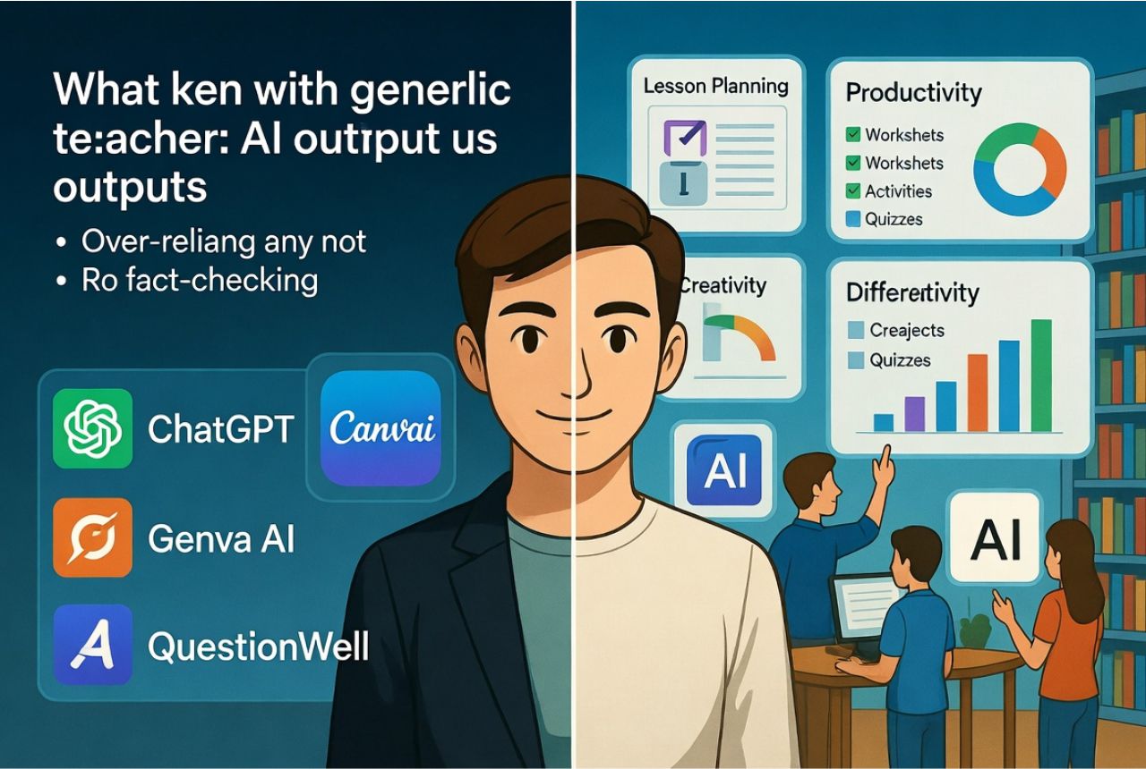 Teacher exploring best AI tools to enhance lesson planning and classroom productivity.