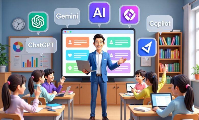 Teacher relieved using AI prompts to manage lesson planning and reduce stress.