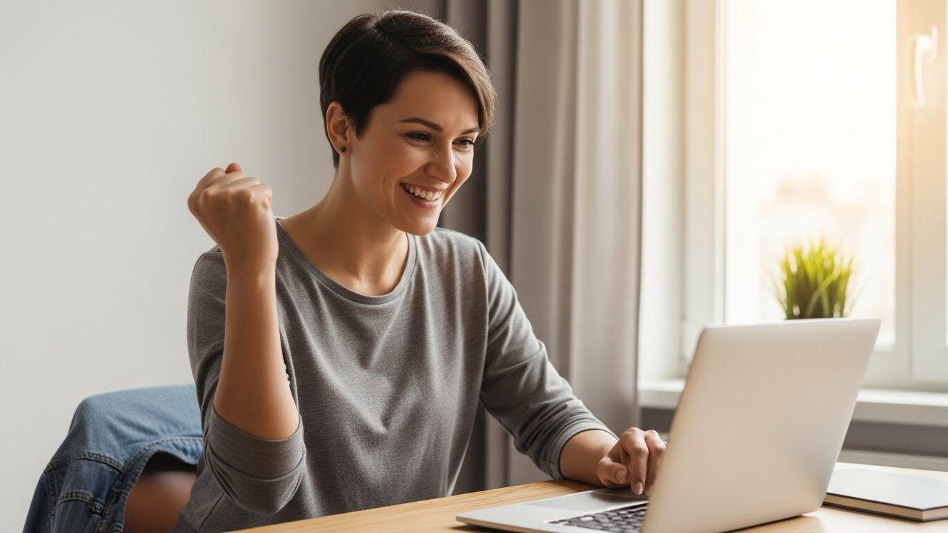 “One-Click Blog Post Generator AI template helping a writer produce content quickly.”