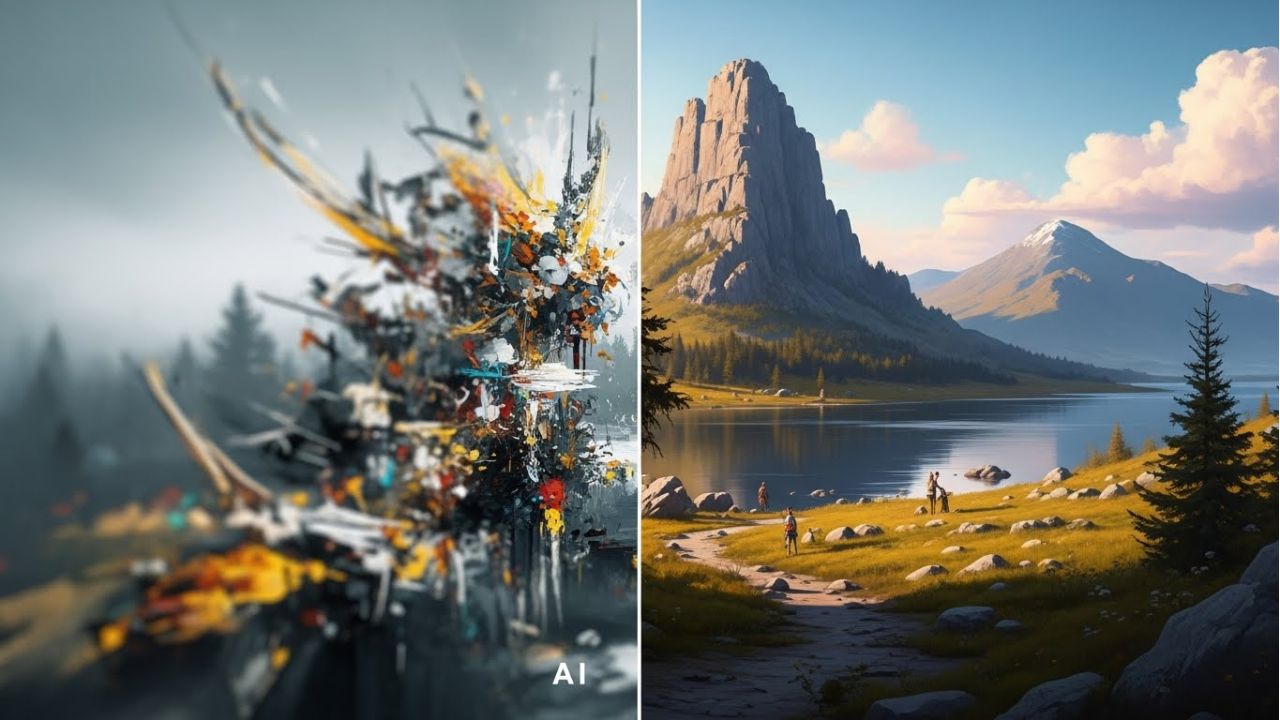 Before-and-after comparison of a failed MidJourney prompt versus a corrected structured prompt.