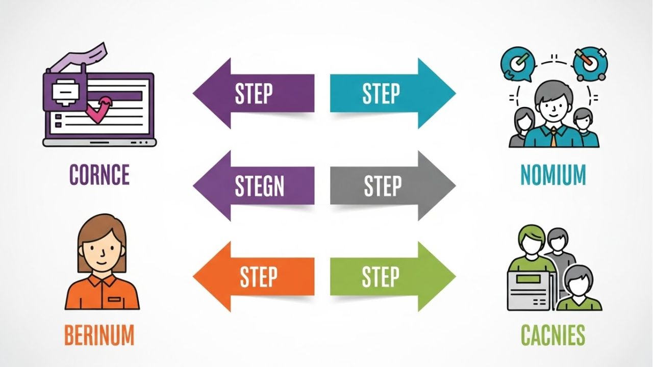 Step-by-step checklist infographic for fixing smart home compatibility issues, including updates, re-pairing, and network optimization.