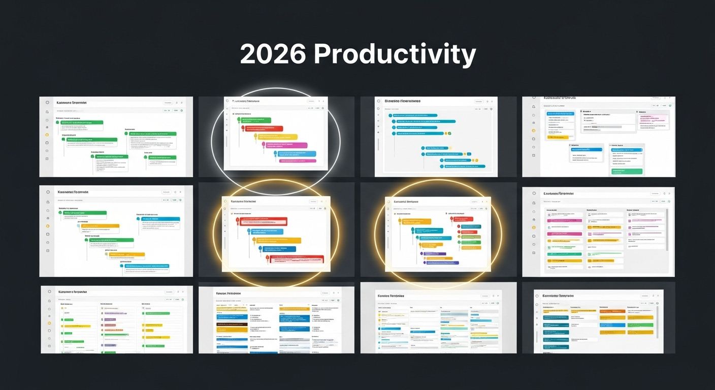 A collection of 15 powerful kanban board templates with colorful columns and task cards for organizing workflow in 2026.