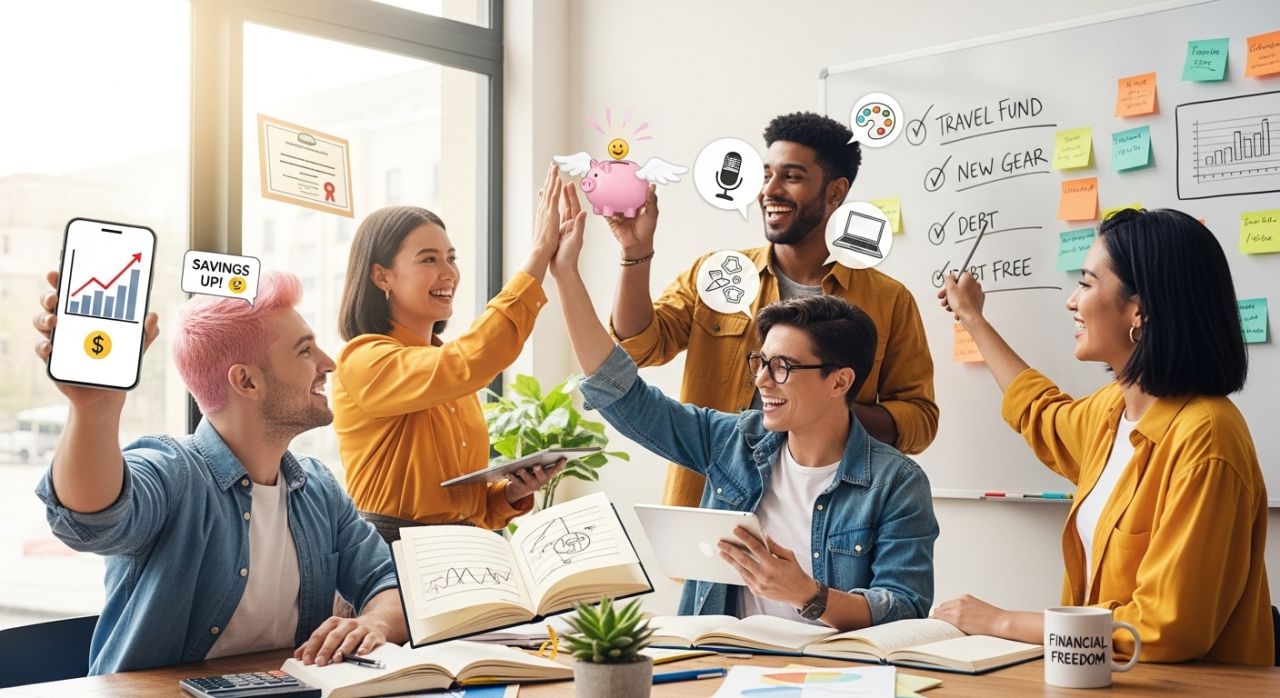 Gen Z achieving financial confidence and building a brighter money future through smart habits.