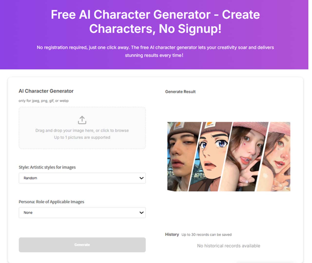 AI Character Generator