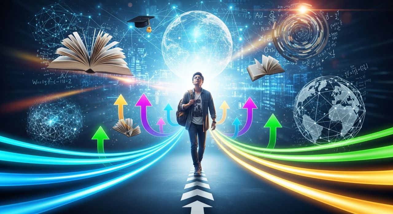 Gen Z individual showing adaptability and resilience while navigating modern challenges confidently.