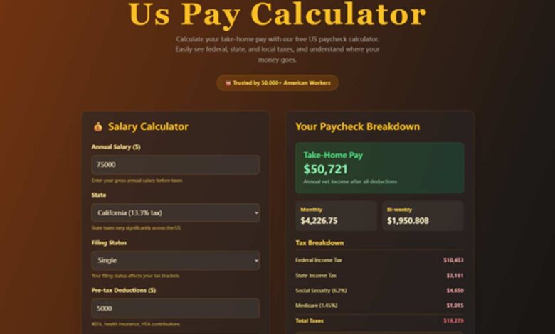US pay calculator