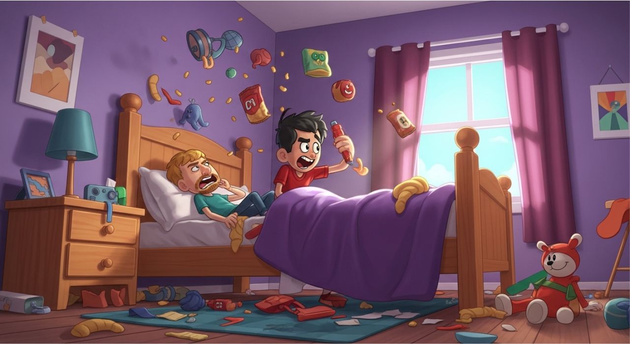 05-Messy Bedroom Chaos – Hilarious Gen Alpha Meme Scene