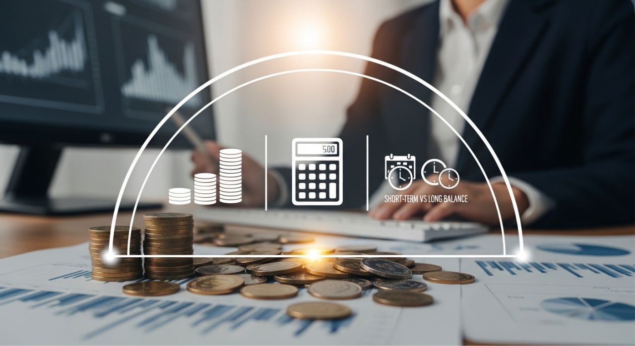 Shield protecting coins and charts, representing risk management strategies for safe business investment.