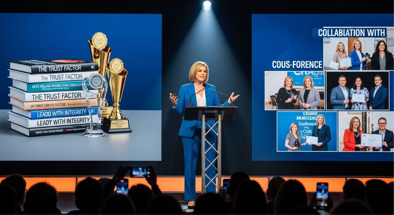 Brand authority leadership with expert speaking and industry recognition