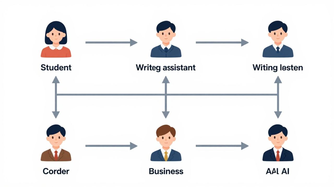 Flowchart showing how to choose the best AI chatbot based on user needs.