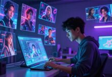 Futuristic Gemini AI photo prompts secret thumbnail with cinematic AI visuals and realistic AI art