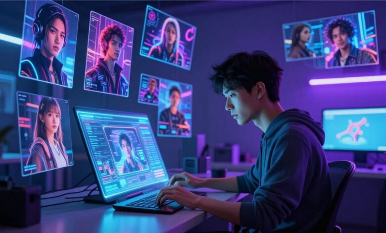Futuristic Gemini AI photo prompts secret thumbnail with cinematic AI visuals and realistic AI art