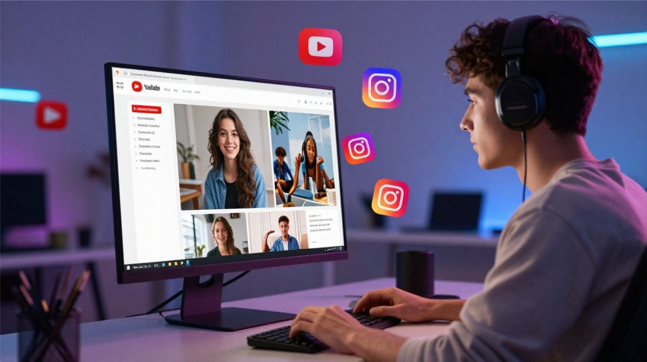 Content creator using Gemini AI photo prompts to create viral AI images in 2026