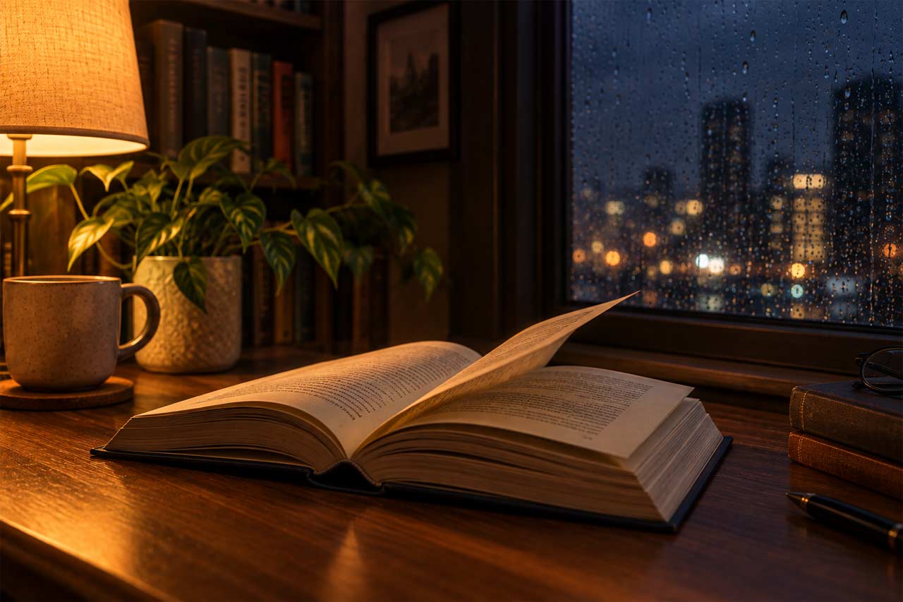 Book / reading scene