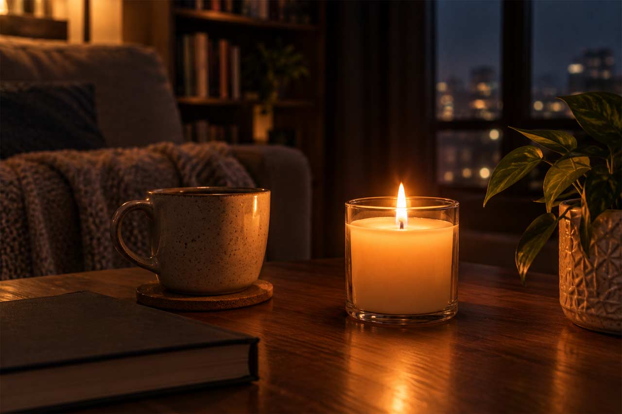 Candle / cozy interior